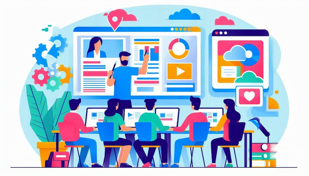 instructor texing course in website design